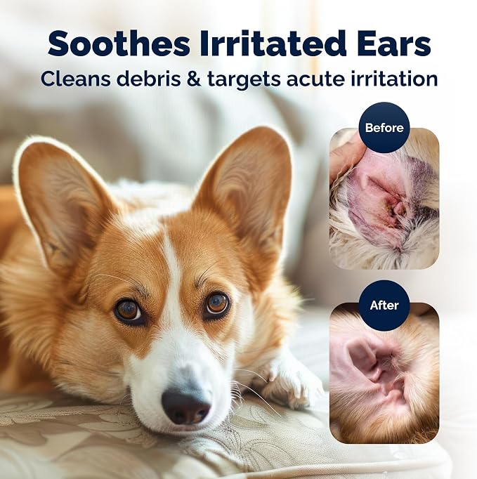 Vetnique Oticbliss Dog Ear Infection Treatment Flush & Cleaner