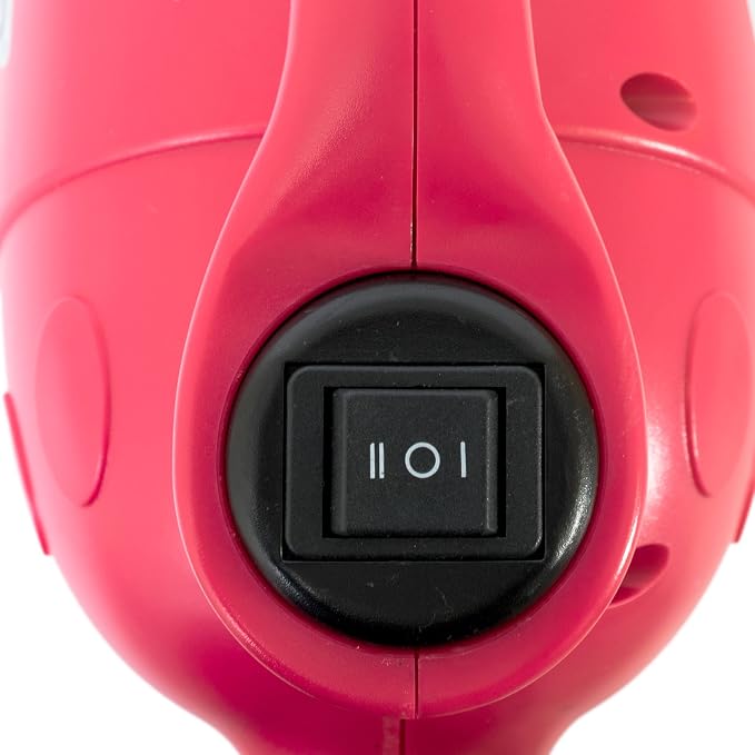 XPOWER B-2 2 HP Pro-At-Home 2-in-1 Pet Force Dryer & Vacuum, Pink, 13" x 9" x 6"
