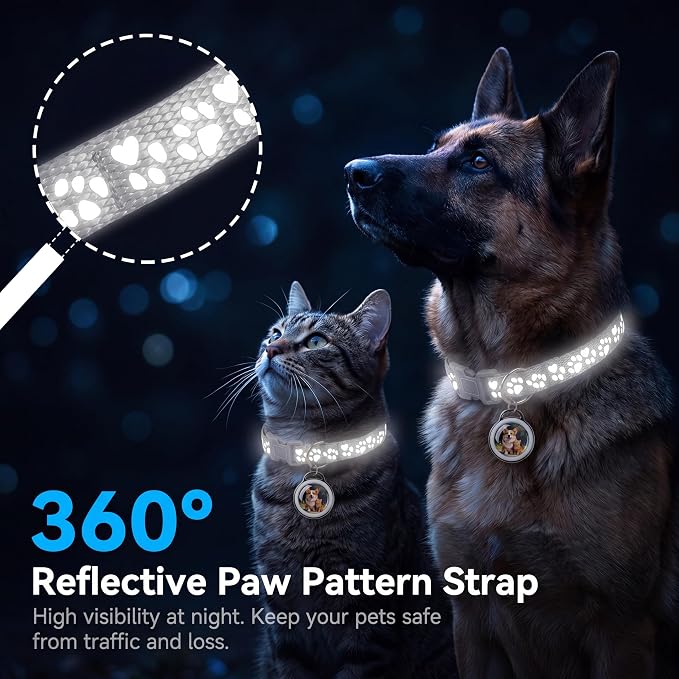 GPS Tracker for Dogs & Cats Smart Collar Real-Time Tracking No Monthly Fee