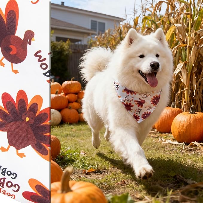 Dog Fall Bandanas Theme, Turkey, X-Large, Large