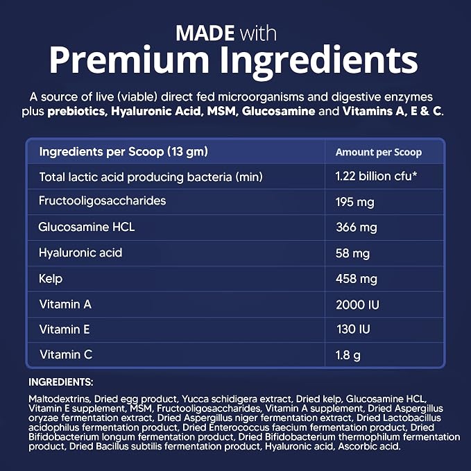 ProThrive Senior Dog Digestive & Joint Supplement - Supports Healthy Digestion, Immune System, and Joint Comfort for Aging Dogs, Advanced Relief 3.75 Lb
