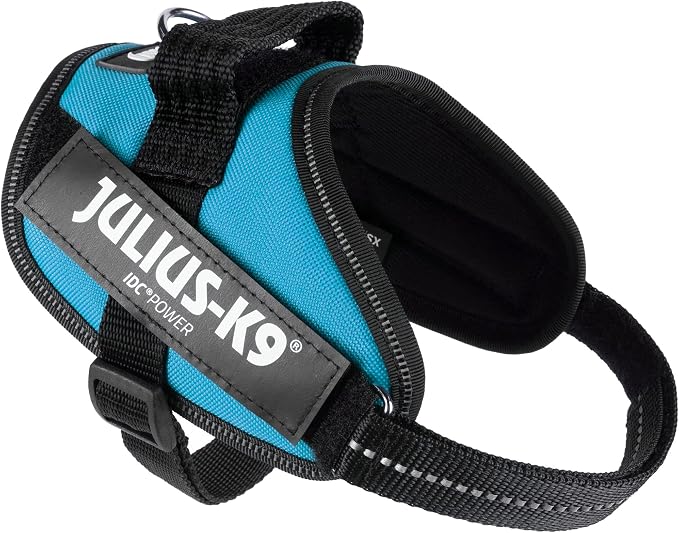 Julius-K9, 16IDC-AM-MM, IDC Powerharness, Dog Harness, Size: Mini-Mini, Aquamarine