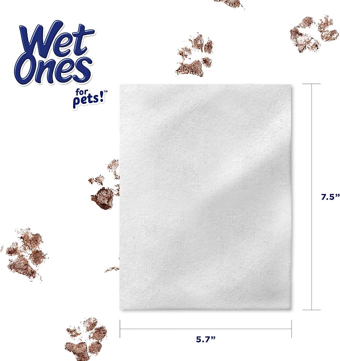 Wet Ones for Pets Hypoallergenic Multipurpose Grooming Wipes, Canister, 50 Count (12 Pack)