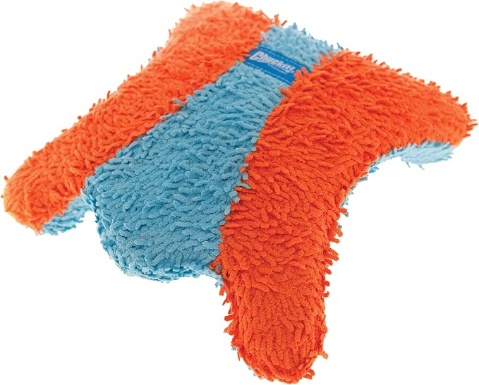 Chuckit! Indoor Fetch Squirrel Toy for Dogs, Orange and Blue | Interactive Dog Toy for Boredom and Indoor Fetch Play with Squirrel Toy Design in Orange and Blue for Dogs