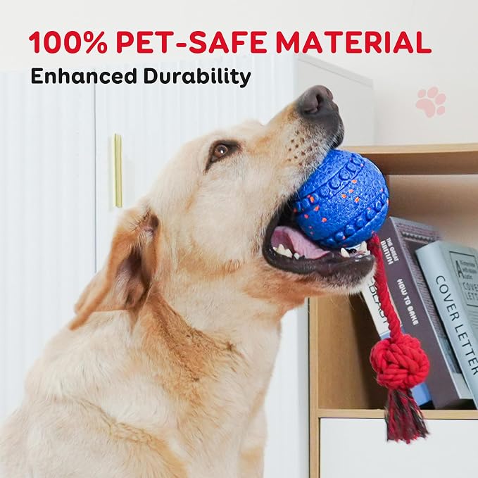 Interactive Dog Toy for Medium & Large Dogs, Safe E-TPU, IPX 7 Waterproof | Motion Activated Pet Toys for Dogs, Durable Interactive Dog Toys to Keep Them Busy, Rechargeable Moving Bouncing Dog Ball