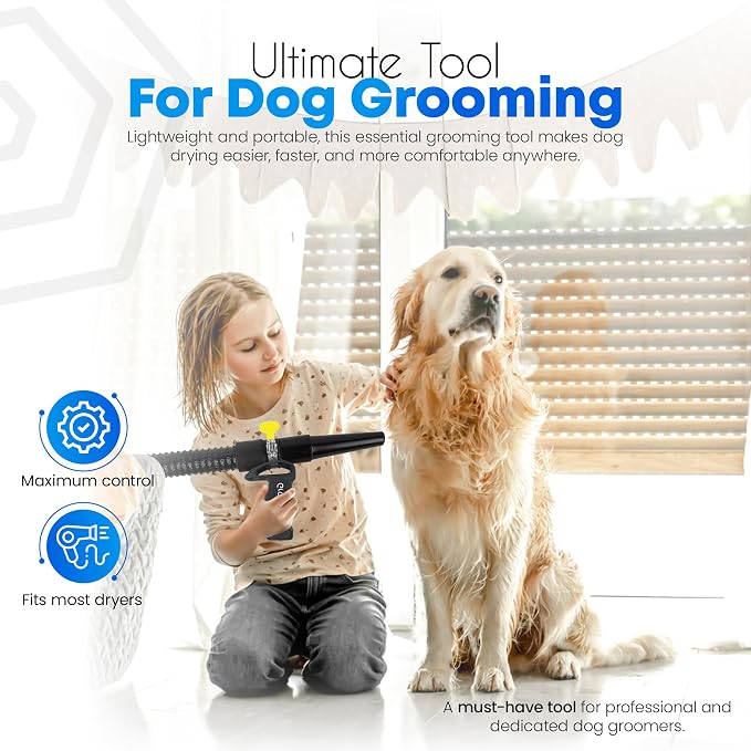 Dog Pet Grooming Dryer Handle, Lightweight Comfortable Dog Dryer Holder Handle