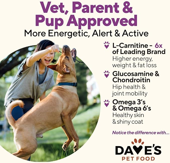 Dave's Pet Food Weight Management Dog Food, Turkey & Vegetables, 13.2 oz