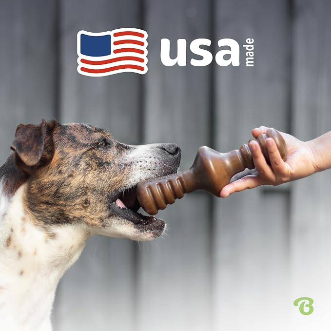 Benebone Zaggler Rolling Dog Chew Toy for Aggressive Chewers, Real Bacon, Made in USA, Giant