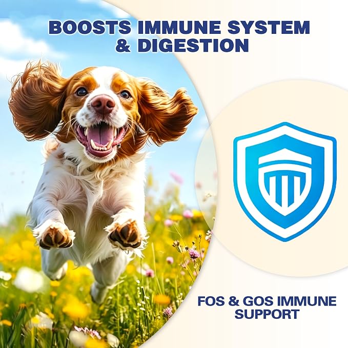 Probiotics for Dogs, Reduce Diarrhea, Gas - 60 Probiotic Chews for Dogs