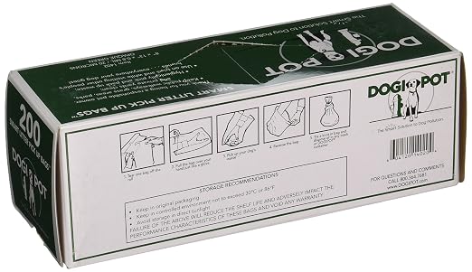 DOGIPOT 1402-1- Litter Pick up Bag Rolls (200 Bags per Roll)