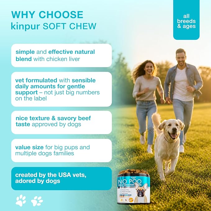 No Poo Chews for Dogs - Stool Eating Deterrent with Probiotics - Gut Health