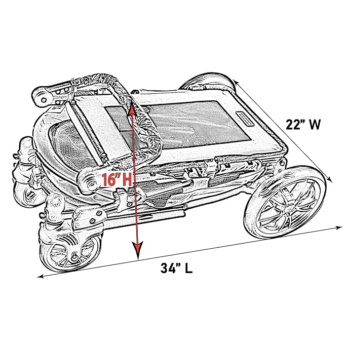 Pet Gear No-Zip Dual Entry Pet Stroller - 4 Color Options