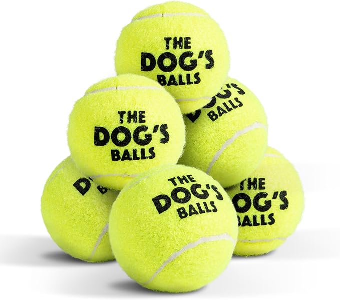 The Little Dog’s Balls Small Dog Tennis Balls 6-Pack Yellow Floats in Water | Our fetch balls combine non-abrasive felt exterior and a thicker rubber core Durable Dog Toy for Outdoor Play & Training