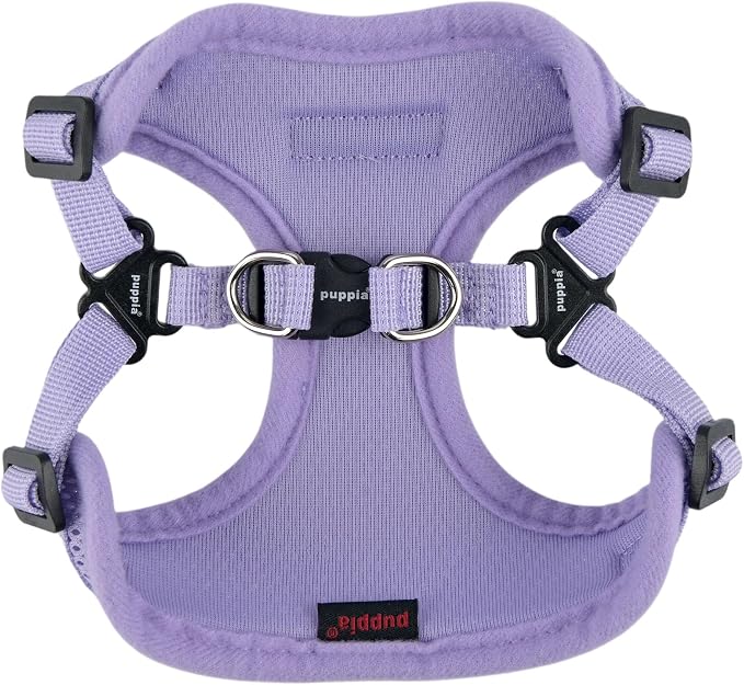Puppia Comfort Dog Harness C (Step-in) Fashionable Mesh Spring Summer Harness for Small Dogs, Violet, Small