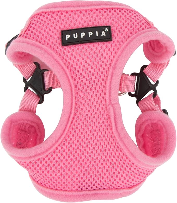 Puppia PARA-HC1533-PK-M Pink Soft Harness C Pet-Vest-Harnesses, MEDIUM
