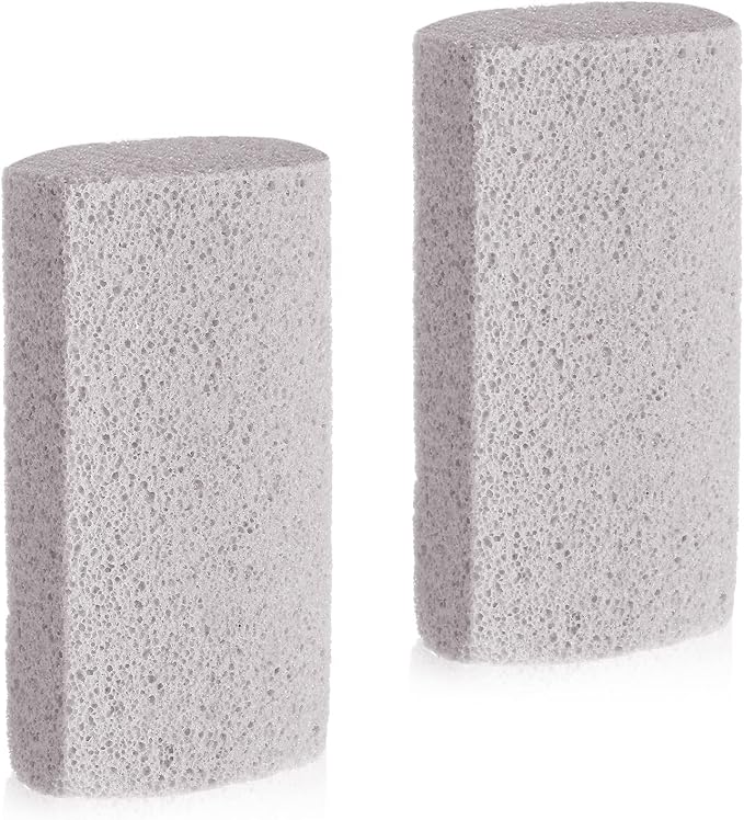 Xuniea 2 Pieces Pet Hair Remover for Cat Hair Removal Pumice Stone Tool Carpet, 4 Inches, Pumice, Gray