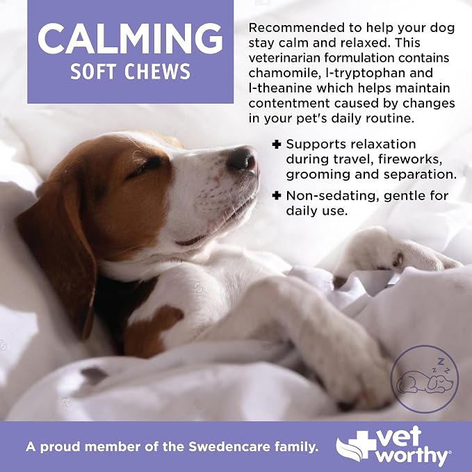 Vet Worthy Dog Calming Chews, 60-Pack, 60ct