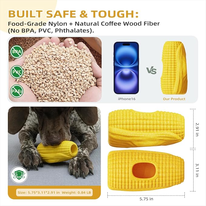 Multi-Functional Interactive Dog Toys for Aggressive Chewers, Indestructible Dog Toys for Medium/Large Breeds,Frozen Dog Treat Holder to Keep Them Busy,Reduces Anxiety(Pack of 1)