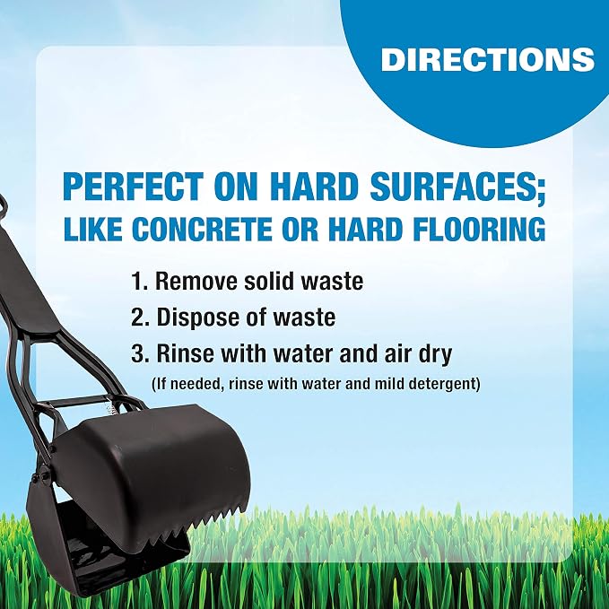 Four Paws Allen's Dog Waste Spring Action Pooper Scooper for Hard Surfaces, X-Large