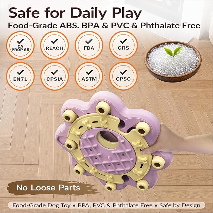 KADTC L Size 3 Levels, Dog Puzzle Toy, Slow Feeder & Enrichment for Dogs | Beginner-to-advanced step-by-step challenge offers brain exercise, burns energy, fights boredom, builds focus, curbs gulping.