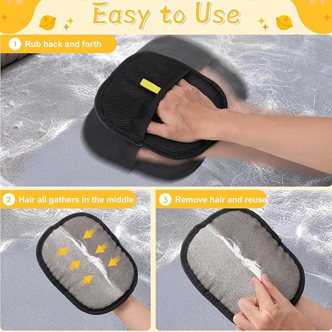 Pet Hair Removal Glove for Cats & Dogs Thickened Strong Pet Hair Remover Glove, 1-Pack