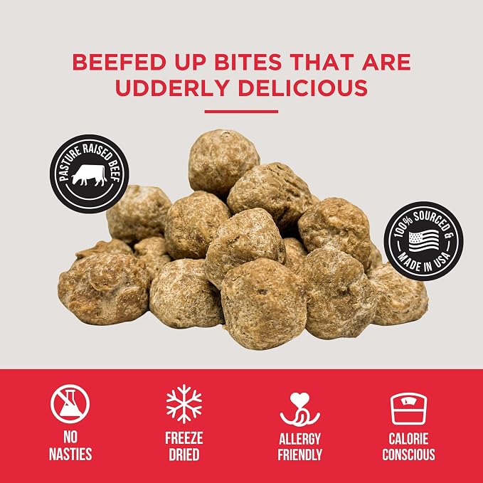Natural Rapport Freeze-Dried Beef Meatballs, Beef & Liver, 4 oz