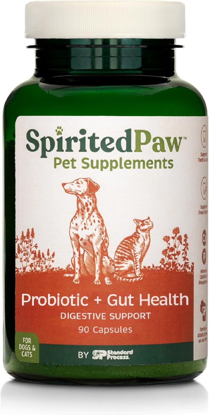 Spirited Paw Probiotic + Gut Health, 90 Capsules
