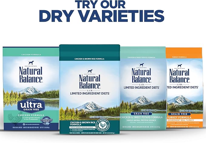 Natural Balance Limited Ingredient Mini-Rewards Chicken Grain-Free, Training Treats for Dogs | 5.3-oz. Canister (Pack of 2)