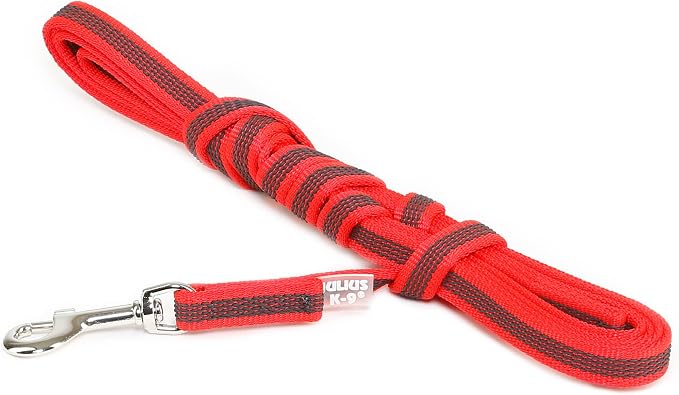 Color & Gray Super-Grip Leash with Handle, 14 mm x 3 m, Red-Gray