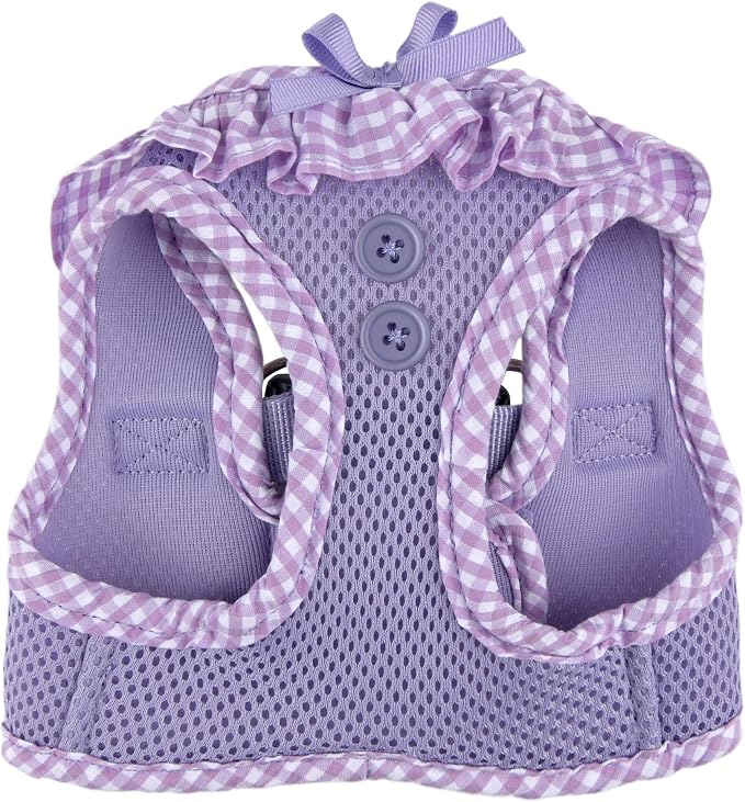 Puppia Vivien Dog Vest Harness B (Step-in) Fashionable Mesh Spring Summer Harness for Small Dogs, Violet, Small