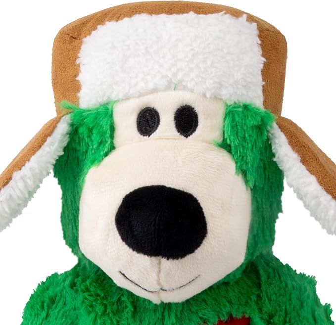 KONG Christmas Winter Hat Wild Knots Bear Dog Toy – (2 Pack, Small/Medium)