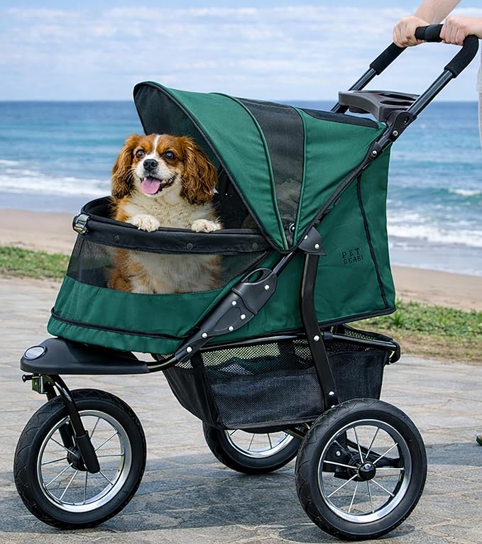 Pet Gear No-Zip Jogger Pet Stroller - Green Clover
