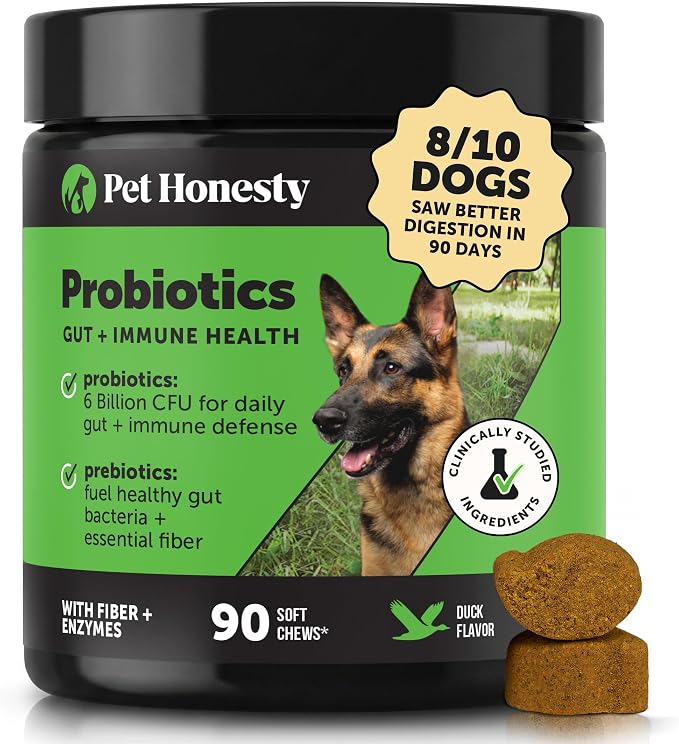 Pet Honesty Probiotic Chews for Dogs - Duck, 90ct