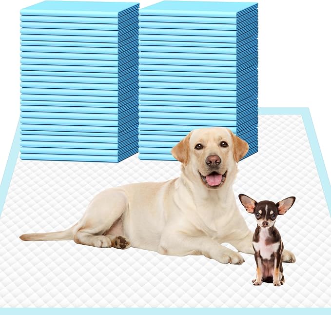 Dog Pee Pads Extra Large, Training Pads 28x30 50 Count, Pee Pad for Dogs, Super Absorbent Leak-Proof Quick Drying Pee Pads