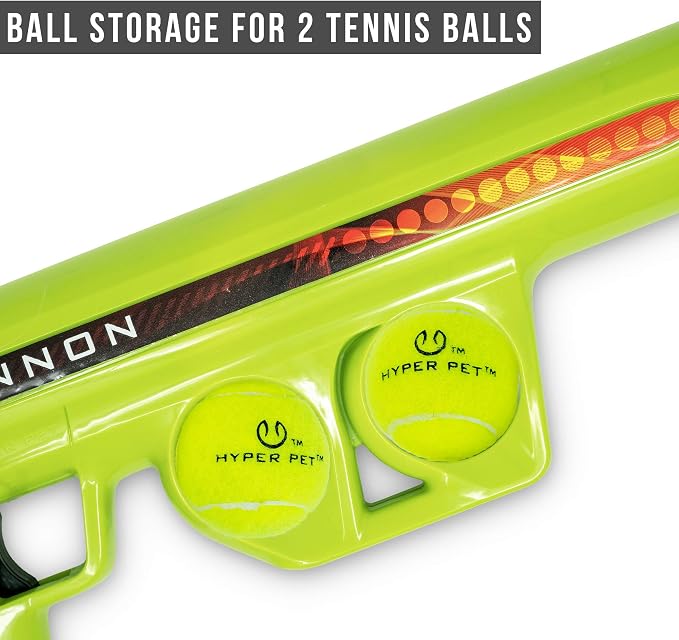 Hyper Pet K9 Kannon Dog Ball Thrower Launcher for Dogs, All Breeds Up To 60 Pounds, With One Hyper Pet 2.5 Inch Tennis Ball, For All Breeds | K9 Kannon Launcher for Dogs of All Breeds up to 60 Pounds, Includes One Hyper Pet 2.5 In Tennis Ball