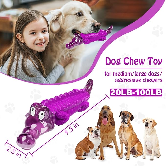 Jeefome Dog Chew Toys for Aggressive Chewers | Indestructible Dog Toys for Small Meduium Large Breed, Suitable for Indoor and Outdoor Play