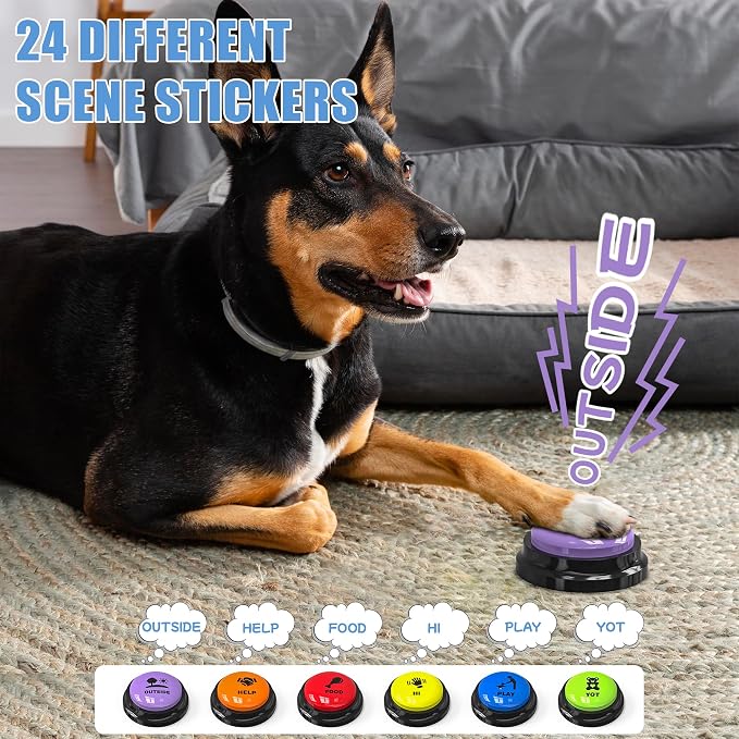 Dog Buttons for Communication, 6 Pcs, Starter Set