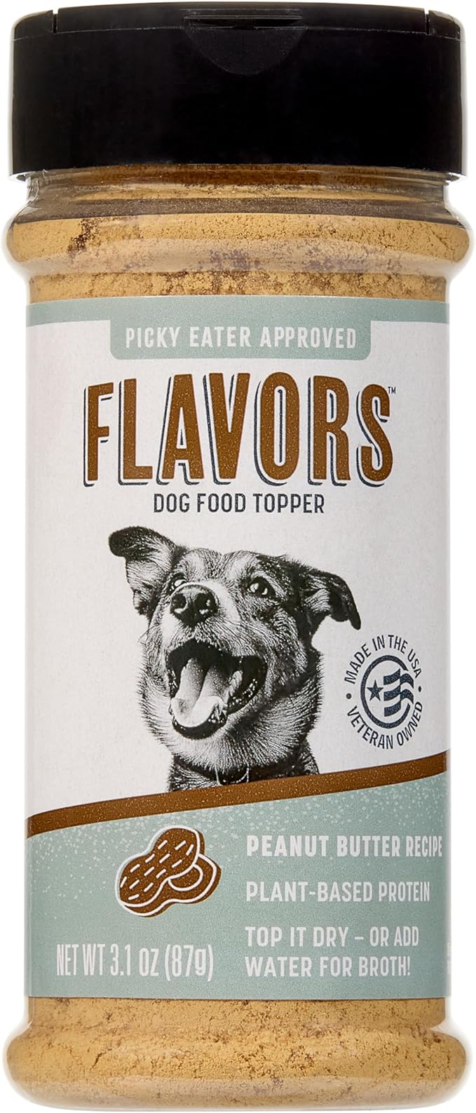 BEAUMONT BASICS Flavors Food Topper for Dogs, Peanut Butter Recipe, 3.1-Ounce
