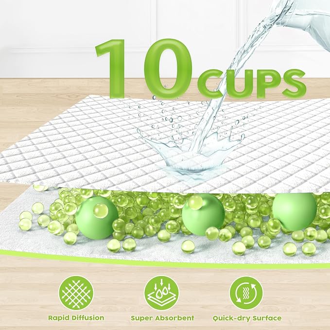 CROCI Pee Pads for Dogs 28x34in 40 Counts, Daisy Scented Puppy Pads 30x36in 40 Counts