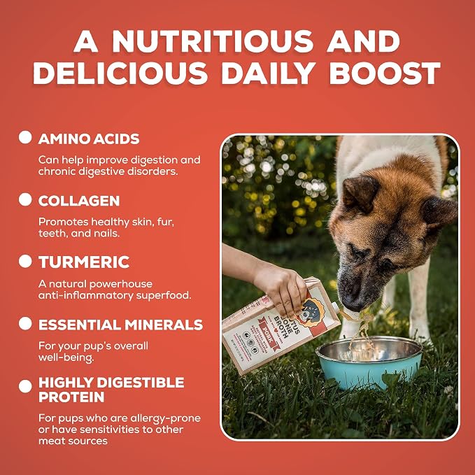 Brutus Bone Broth for Dogs - Pork, 2-Pack