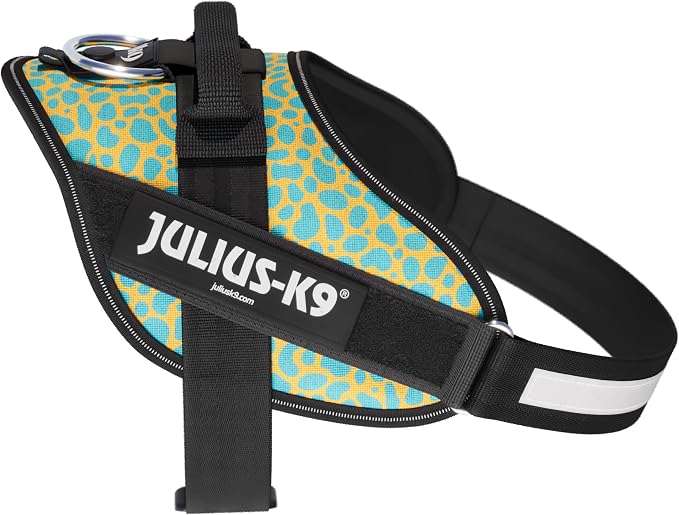 Julius-K9, 24IDCK9-LPRD-M, IDC Powerharness, Dog Harness, Size: Medium Leopard (M)
