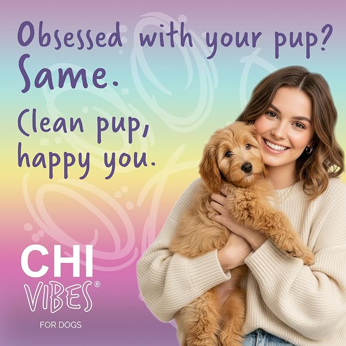 CHI Vibes for Dogs Soothing 2-in-1 Shampoo & Conditioner, 12 Oz | For sensitive skin, deodorizes, vegan formula, pH-balanced, gluten and paraben free, for puppies and adults