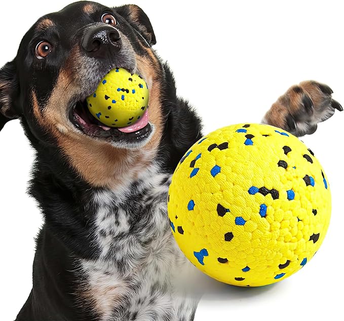 Kimee Dog Tennis Balls for Aggressive Chewers, Floating