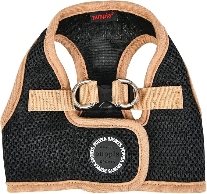 Puppia Soft Vest Harness B II - Black - XL