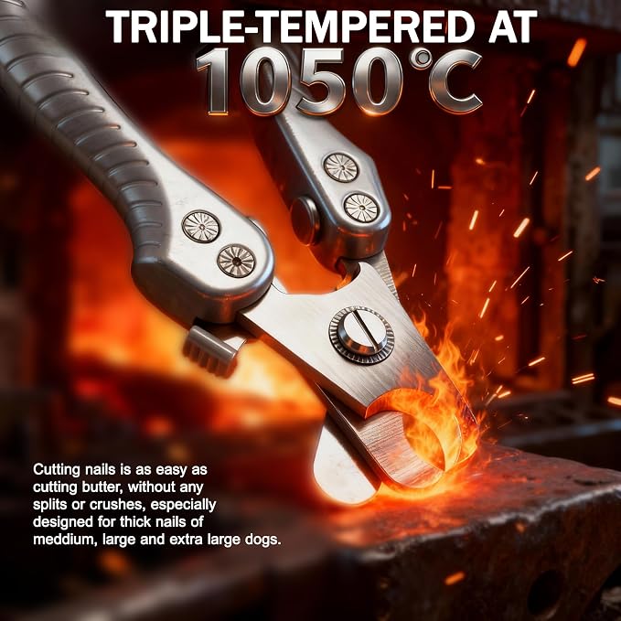 Heavy Duty Dog Nail Clippers for Large Dogs, with Nail File
