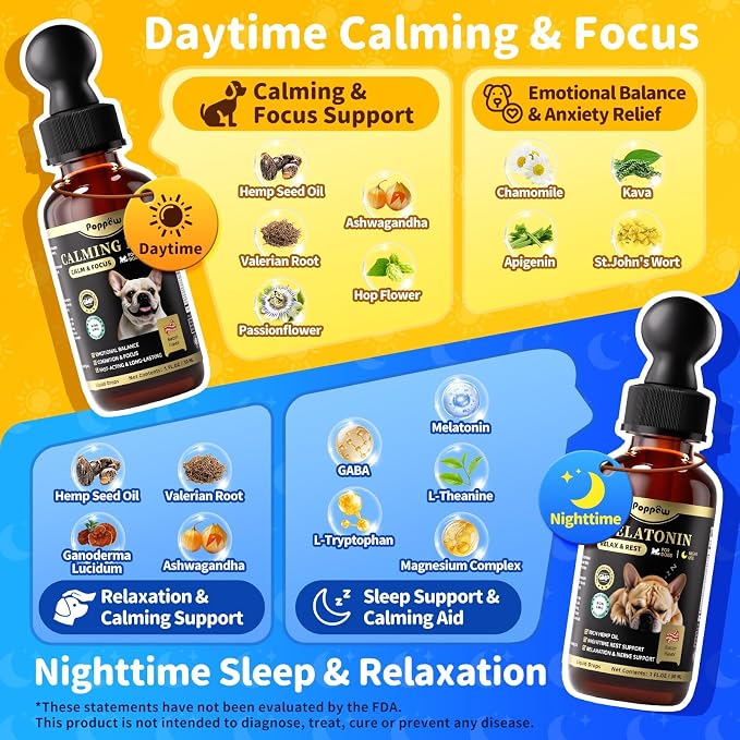 Calming Melatonin Drops for Dogs