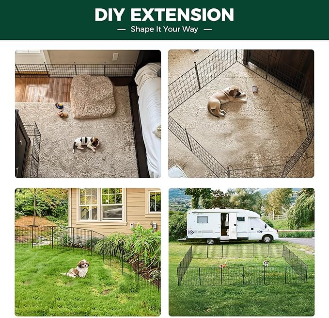 FXW MiniPaws Unleashed Dog Playpen, 32in 12 Panels