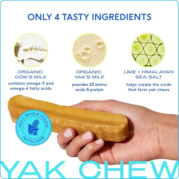 Native Pet Dog Calming Chews (60 Count) & Yak Chews for Dogs (5 Small, Melatonin, 60-Pack, 60 Count