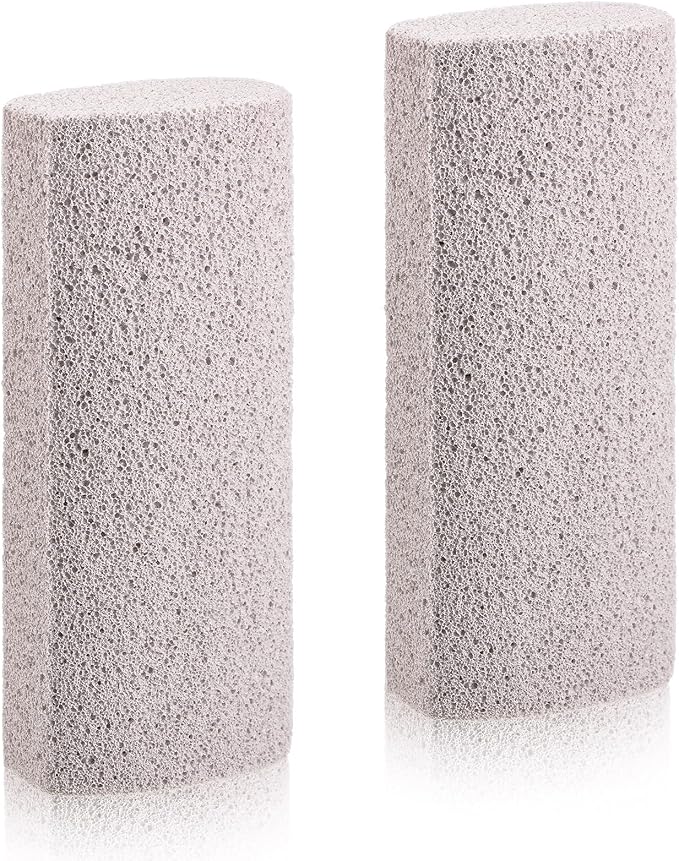 2 Pieces Pet Hair Remover for Cat Hair Removal Pumice Stone Tool Carpet Dog, 5.3 Inches, Pumice, Gray