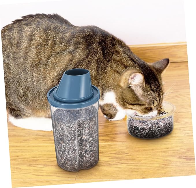 DECHOUS 2-Pack Airtight PET Food Storage Containers Vacuum-Sealed Food Buckets for Dog and Cat Supplies 1000ml Dry Bins Sealing Lids